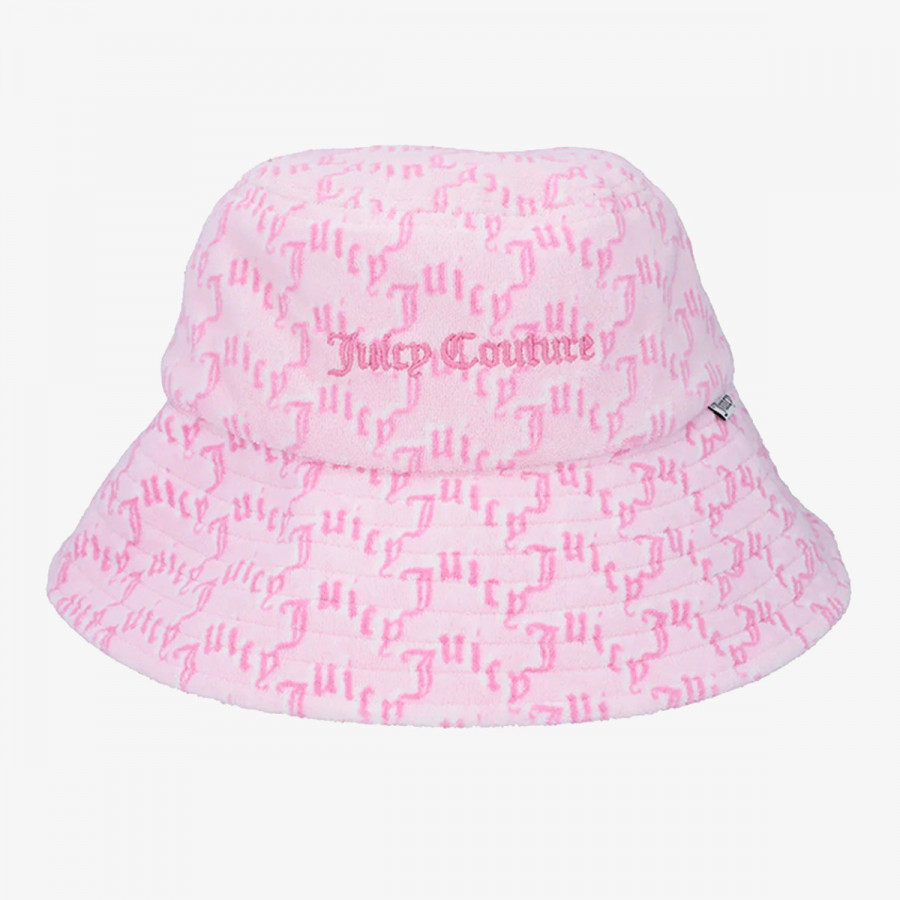 JUICY COUTURE KAPE TOWELLING LONG BRIM BUCKET HAT 