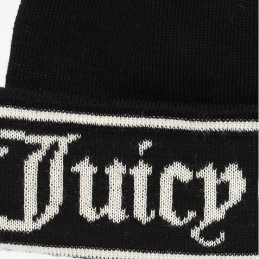 JUICY COUTURE KAPE INGRID FLAT KNIT BEANIE 