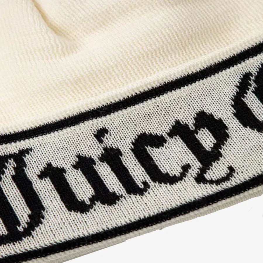 JUICY COUTURE KAPE INGRID FLAT KNIT BEANIE 