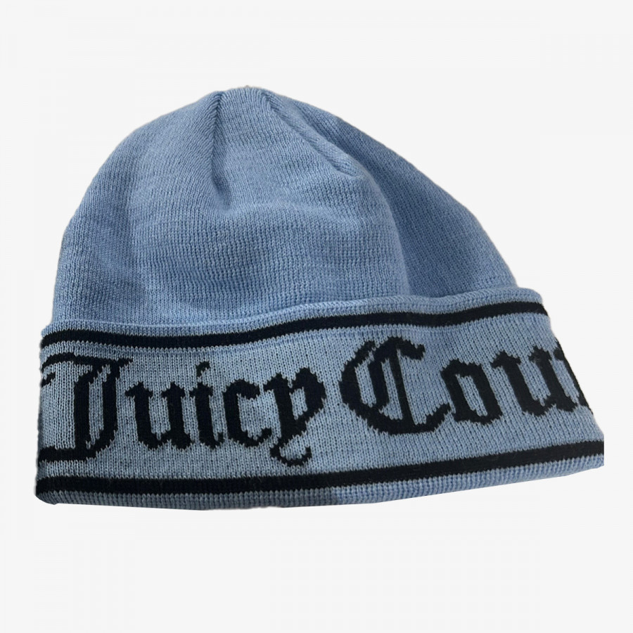 JUICY COUTURE KAPE INGRID FLAT KNIT BEANIE 