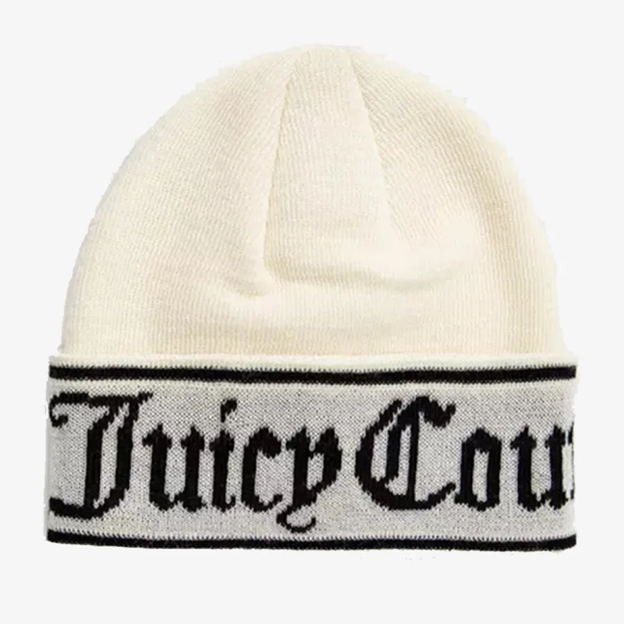 JUICY COUTURE KAPE INGRID FLAT KNIT BEANIE 