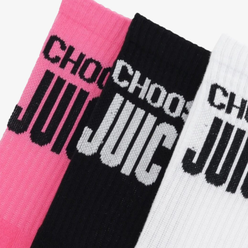 JUICY COUTURE Nogavice CHSE 3 PCK SCK 