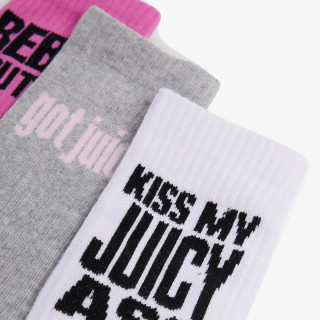JUICY COUTURE Nogavice SLOGAN SOCKS 