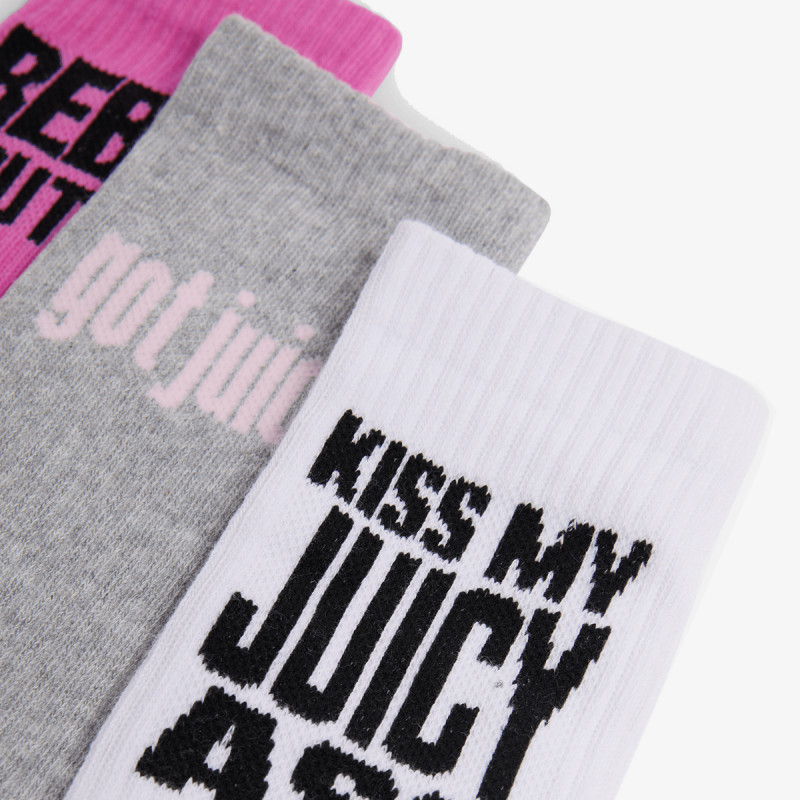 JUICY COUTURE Nogavice SLOGAN SOCKS 