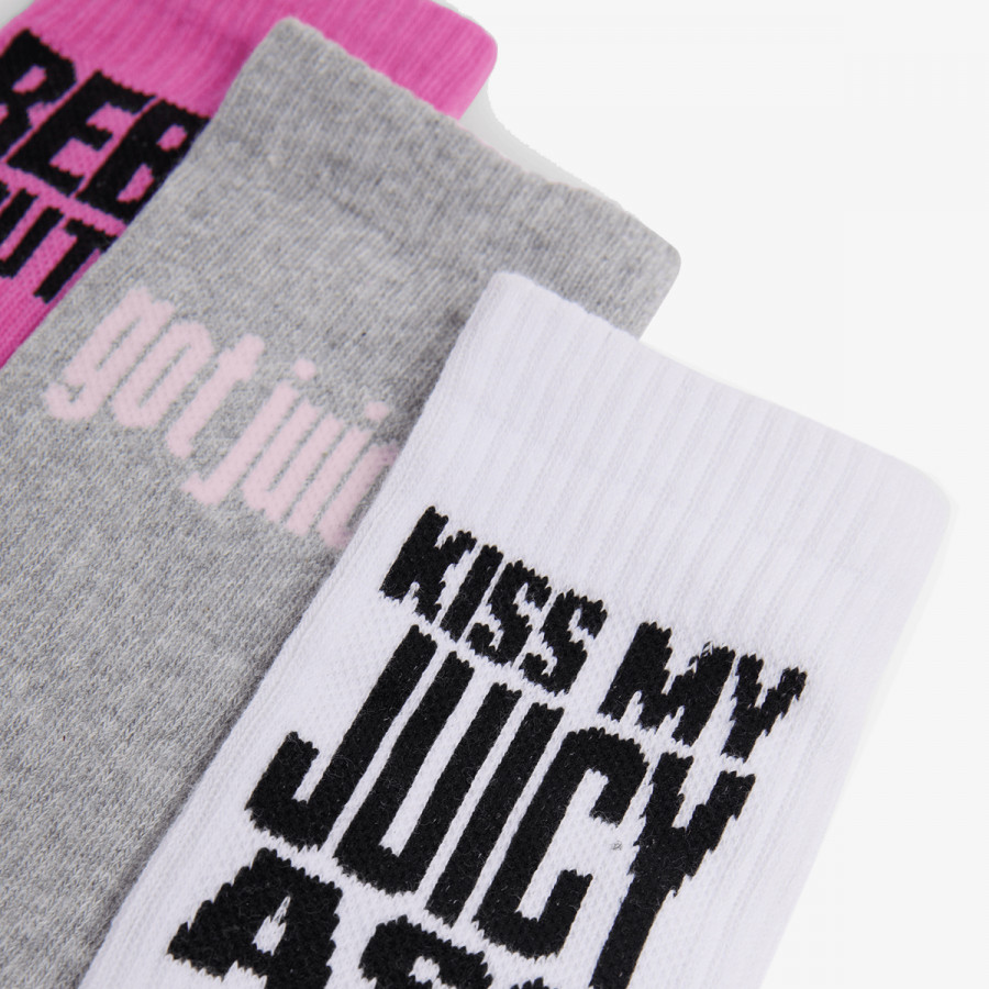 JUICY COUTURE Nogavice SLOGAN SOCKS 