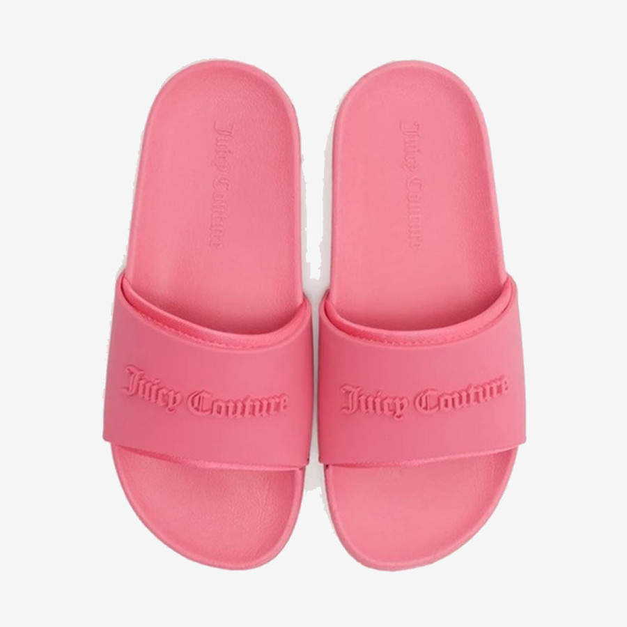 JUICY COUTURE Natikači BREANNA EMBOSSED - SLIDER WITH DTM LOGO 