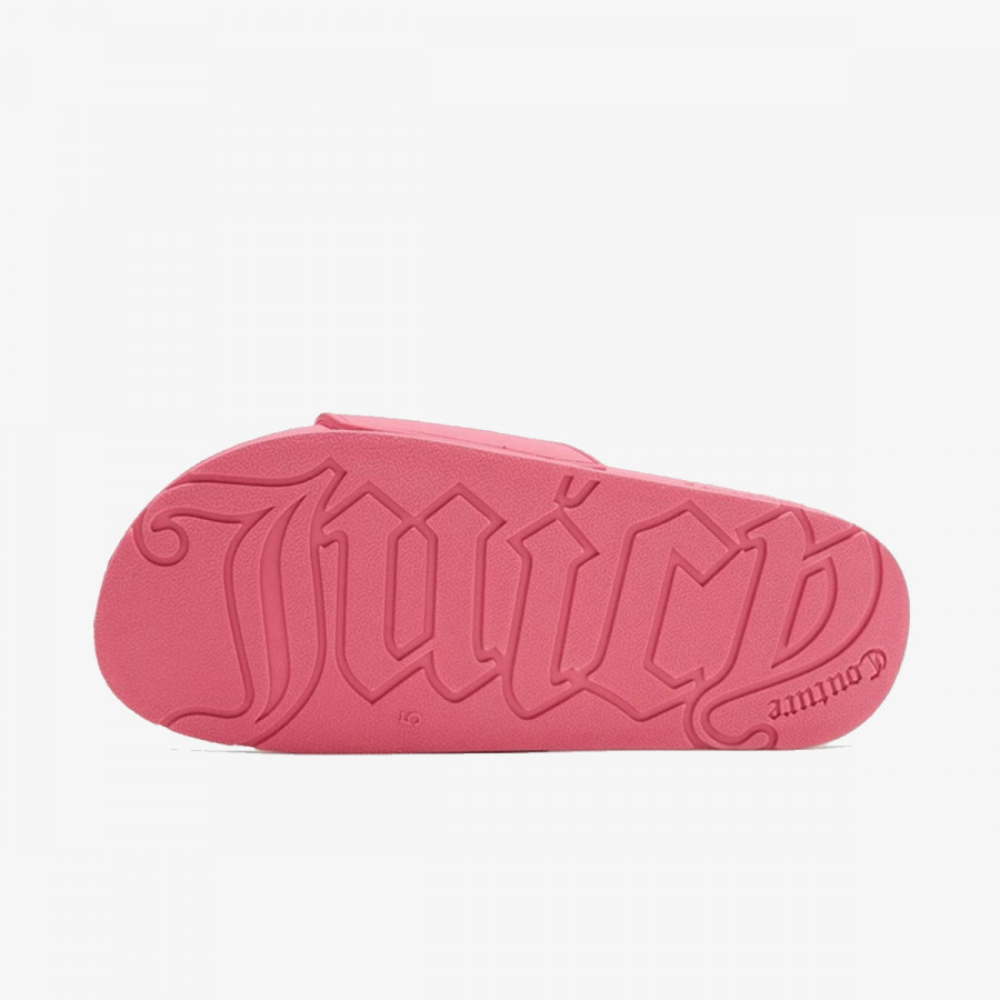 JUICY COUTURE Natikači BREANNA EMBOSSED - SLIDER WITH DTM LOGO 