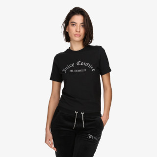 JUICY COUTURE KRATKA MAJICA ARCHED DIAMANTE NOAH T-SHIRT 