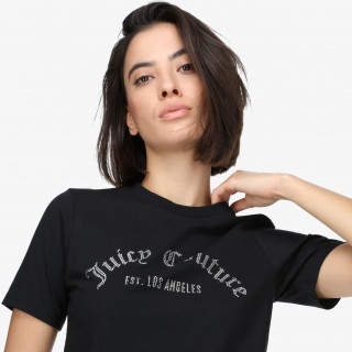 JUICY COUTURE KRATKA MAJICA ARCHED DIAMANTE NOAH T-SHIRT 