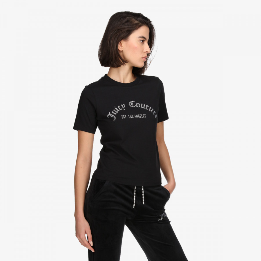 JUICY COUTURE KRATKA MAJICA ARCHED DIAMANTE NOAH T-SHIRT 