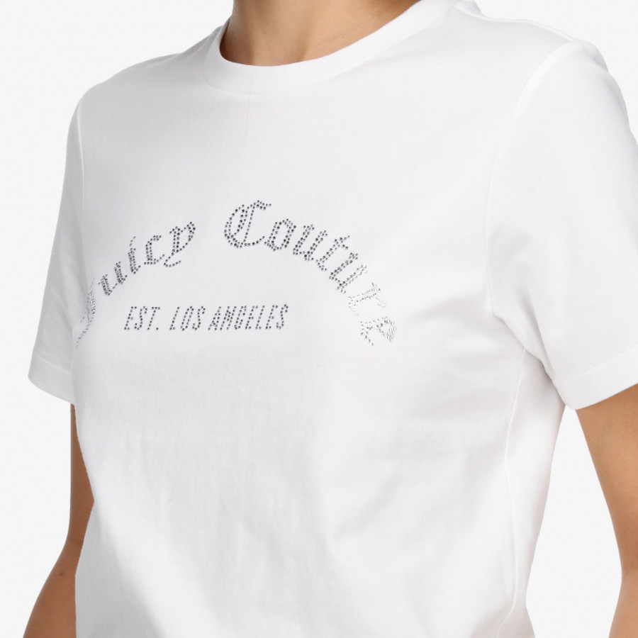 JUICY COUTURE KRATKA MAJICA ARCHED DIAMANTE NOAH T-SHIRT 