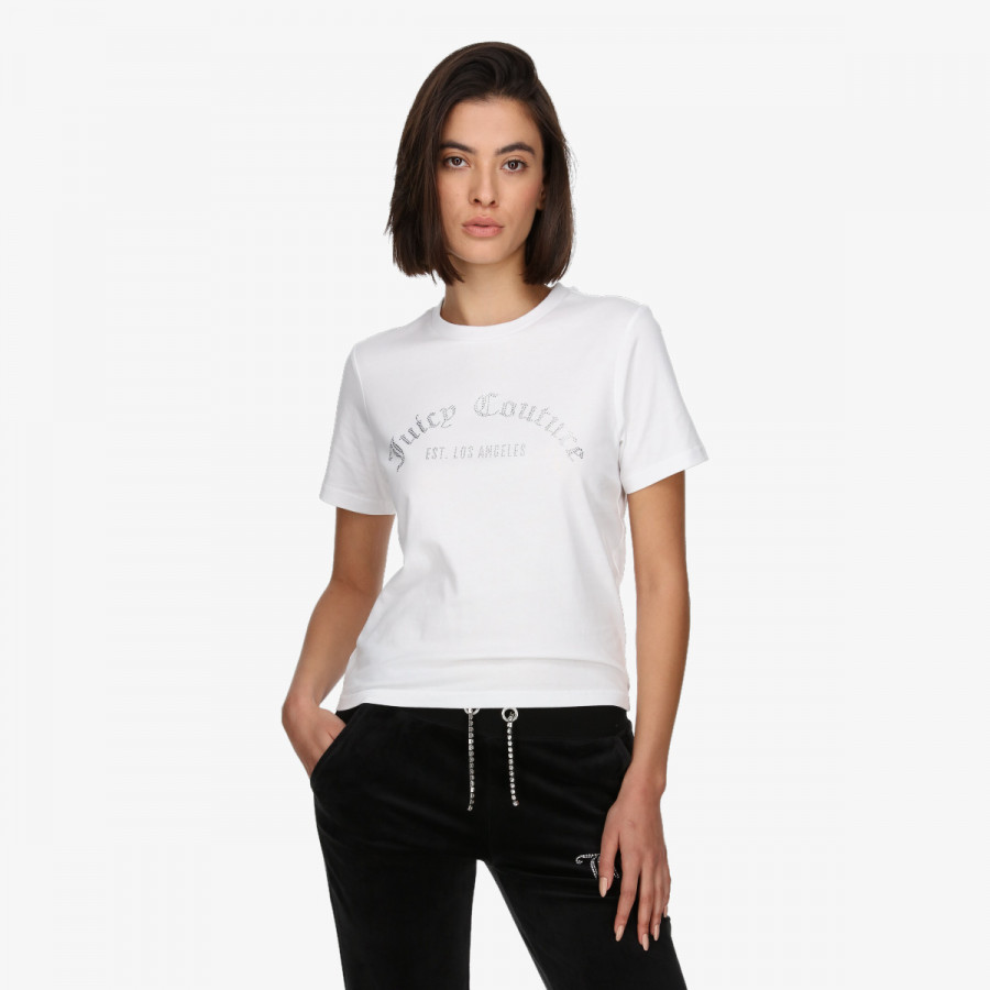 JUICY COUTURE KRATKA MAJICA ARCHED DIAMANTE NOAH T-SHIRT 