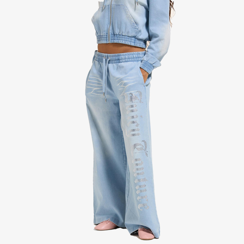 JUICY COUTURE SPODNJI DELI TRENIRKE WASHED SMOCKED ANNEN 