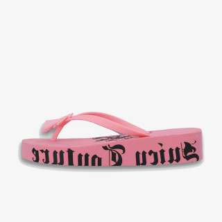 JUICY COUTURE Natikači HERITAGE CREST EVA WEDGE SLIDE 