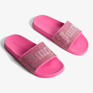 JUICY COUTURE Natikači DIAMANTE BRANDED SLIDE 