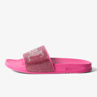 JUICY COUTURE Natikači DIAMANTE BRANDED SLIDE 