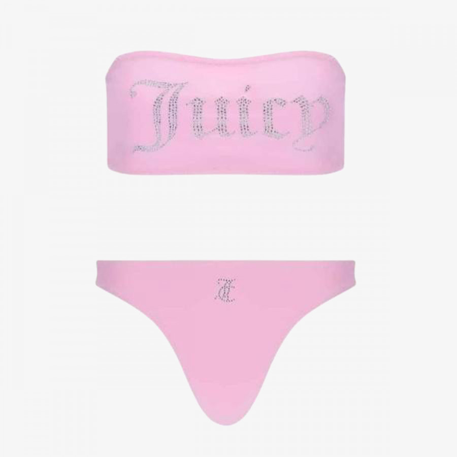 JUICY COUTURE DVODELNE KOPALKE BANDEAU BIKINI TOP 