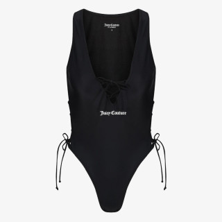 JUICY COUTURE ENODELNE KOPALKE ONE PIECE SWIMSUIT WITH LATTICE DETAIL 