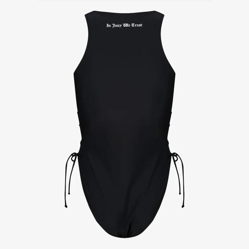 JUICY COUTURE ENODELNE KOPALKE ONE PIECE SWIMSUIT WITH LATTICE DETAIL 