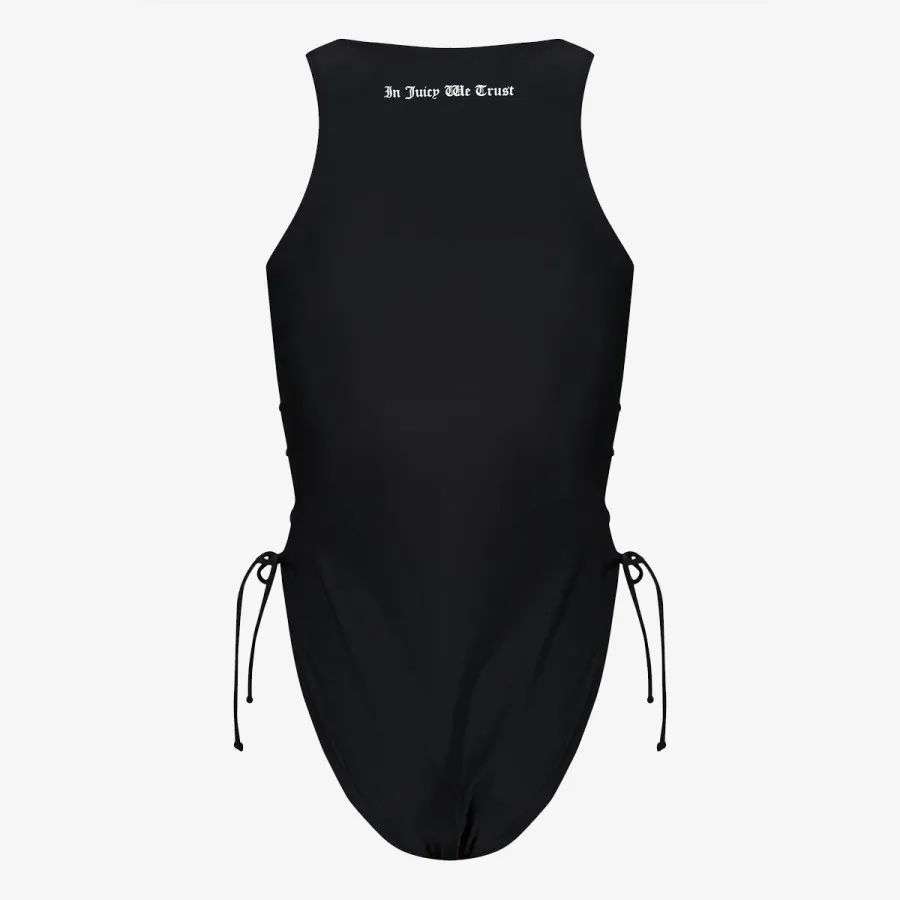 JUICY COUTURE ENODELNE KOPALKE ONE PIECE SWIMSUIT WITH LATTICE DETAIL 