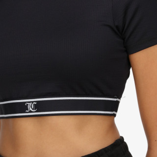 JUICY COUTURE KRATKA MAJICA RAYON RIB SHORT SLEEVE TOP 