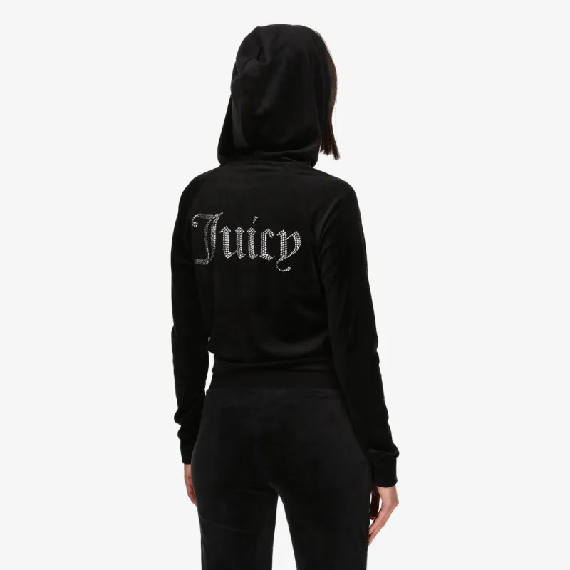 JUICY COUTURE Kapucar CLASSIC VELOUR HOODIE WITH JUICY  LOGO 