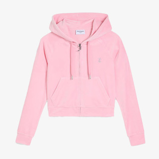 JUICY COUTURE KAPUCAR CLASSIC VELOUR HOODIE WITH JUICY  LOGO 