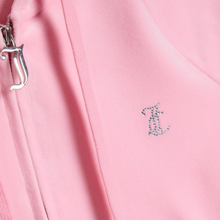 JUICY COUTURE KAPUCAR CLASSIC VELOUR HOODIE WITH JUICY  LOGO 