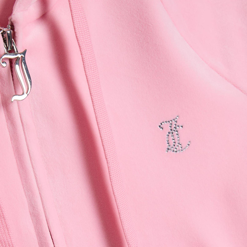 JUICY COUTURE KAPUCAR CLASSIC VELOUR HOODIE WITH JUICY  LOGO 