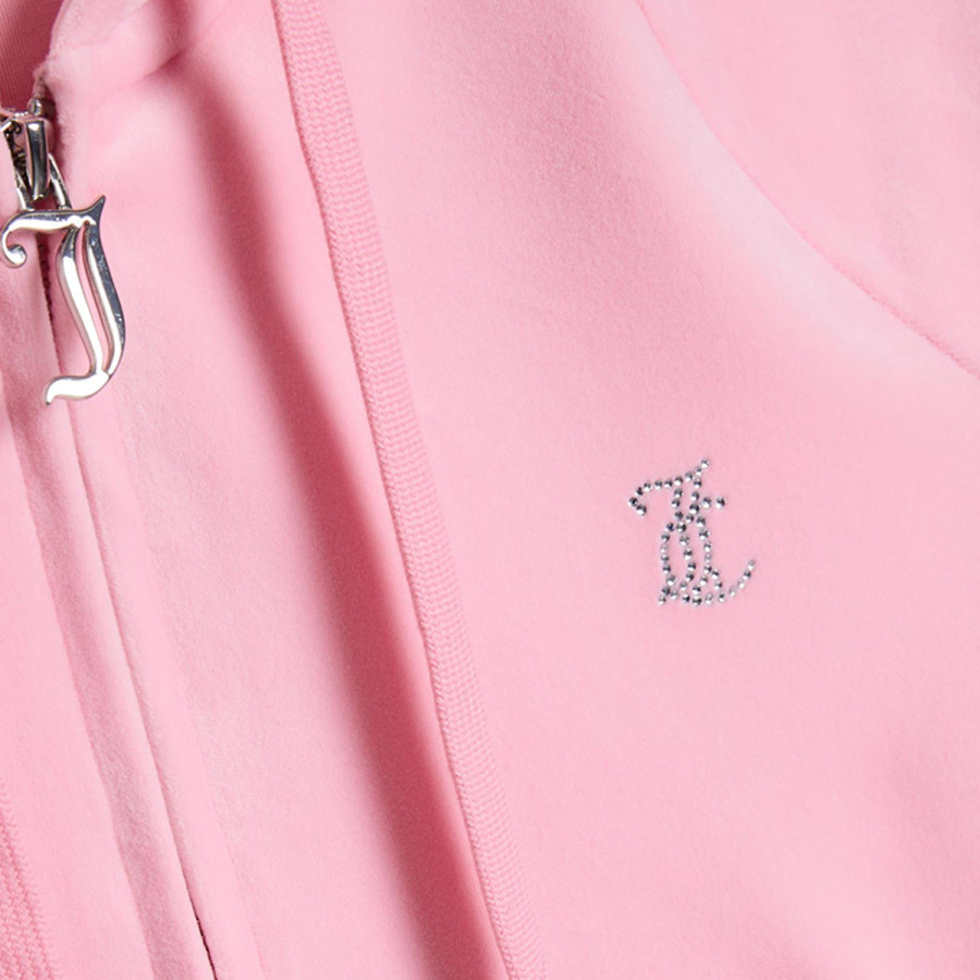 JUICY COUTURE KAPUCAR CLASSIC VELOUR HOODIE WITH JUICY  LOGO 