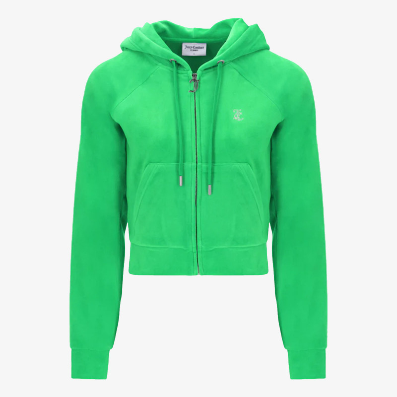 JUICY COUTURE KAPUCAR CLASSIC VELOUR HOODIE WITH JUICY  LOGO 