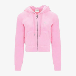 JUICY COUTURE Kapucar CLASSIC VELOUR HOODIE WITH JUICY  LOGO 