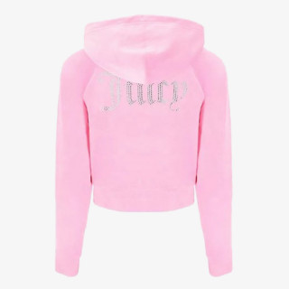 JUICY COUTURE KAPUCAR CLASSIC VELOUR HOODIE WITH JUICY  LOGO 