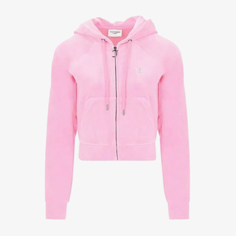 JUICY COUTURE KAPUCAR CLASSIC VELOUR HOODIE WITH JUICY  LOGO 
