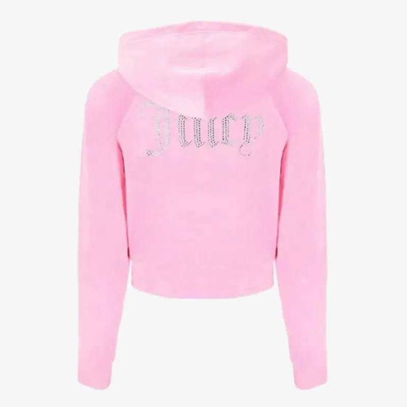 JUICY COUTURE Kapucar CLASSIC VELOUR HOODIE WITH JUICY  LOGO 