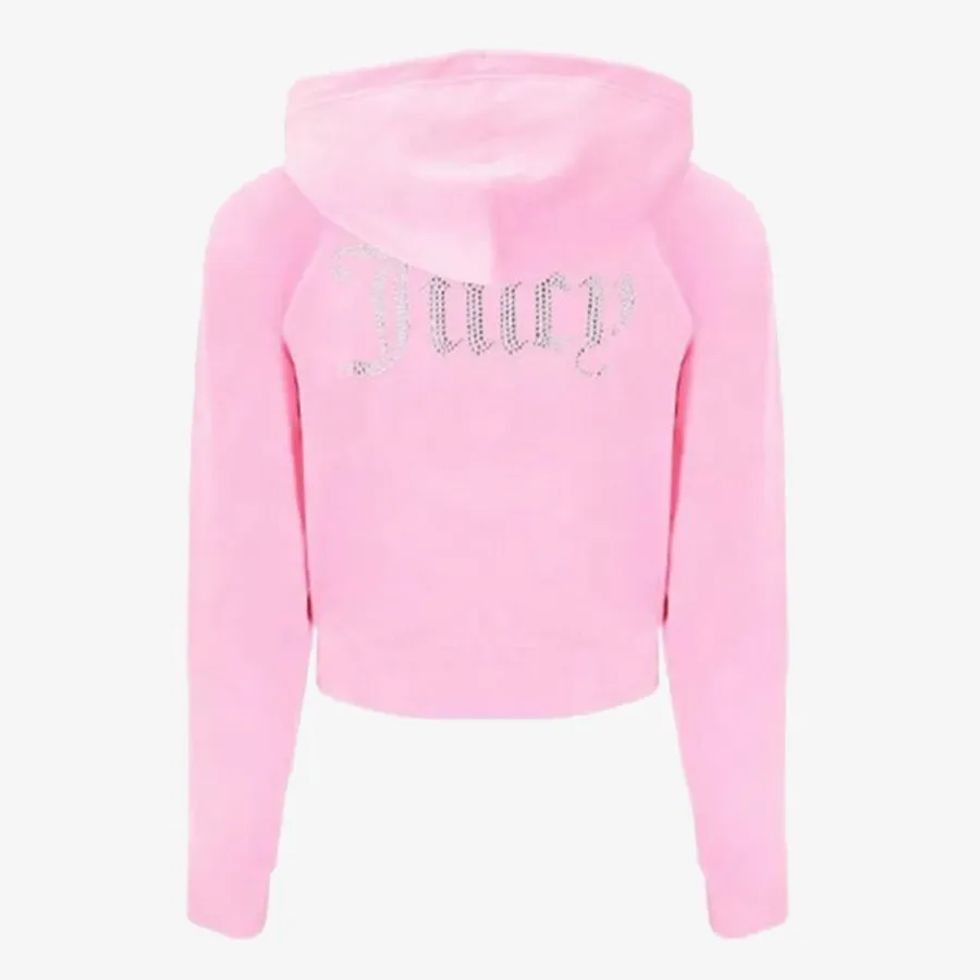 JUICY COUTURE Kapucar CLASSIC VELOUR HOODIE WITH JUICY  LOGO 