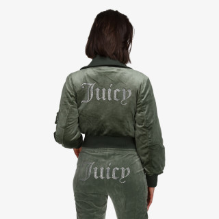 JUICY COUTURE JAKNA RYDELL DIAMANTE BOMBER COAT 