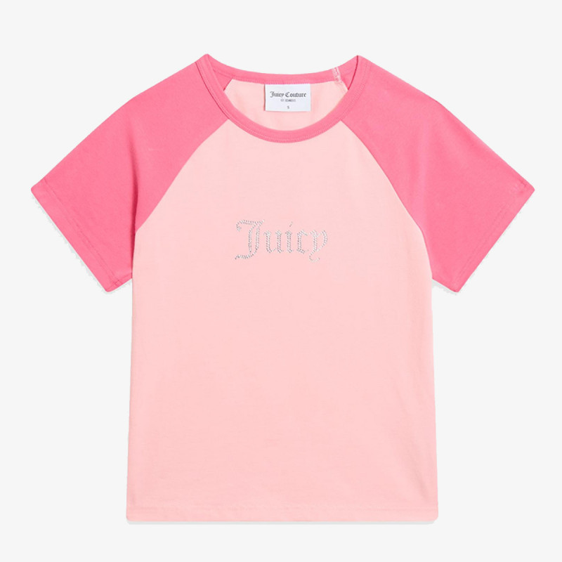 JUICY COUTURE KRATKA MAJICA CONTRAST RAGLAN 