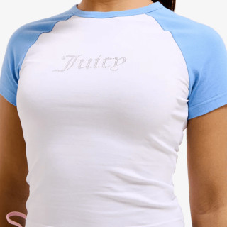 JUICY COUTURE KRATKA MAJICA CONTRAST RAGLAN 