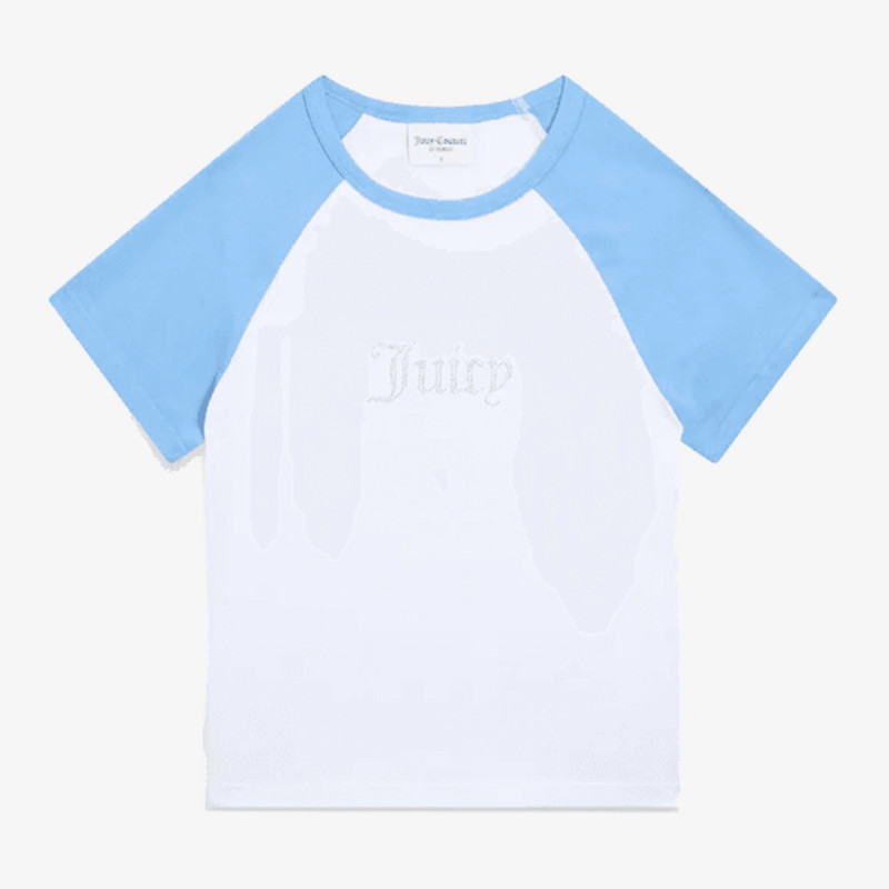 JUICY COUTURE KRATKA MAJICA CONTRAST RAGLAN 