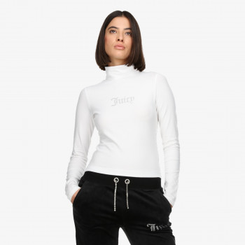 JUICY COUTURE KAPUCAR JUICY COUTURE KAPUCAR VIRGO DIAMANTE ROLL NECK TOP 