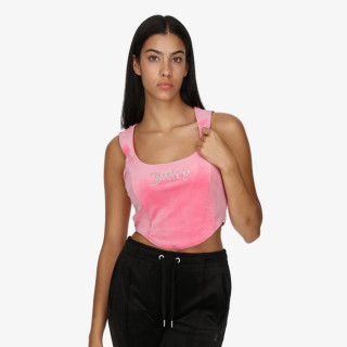 JUICY COUTURE KRATKA MAJICA CAMINA CORSET TOP 