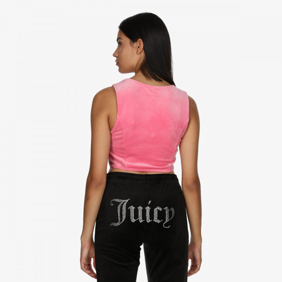 JUICY COUTURE KRATKA MAJICA CAMINA CORSET TOP 