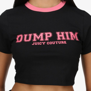 JUICY COUTURE KRATKA MAJICA DUMP HIM <br />
CROP SOPHIE TEE 