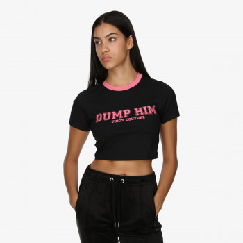 JUICY COUTURE KRATKA MAJICA DUMP HIM <br />
CROP SOPHIE TEE 