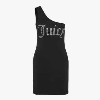 JUICY COUTURE Obleka ASYMMETRIC FITTED DRESS WITH DIAMANTE 