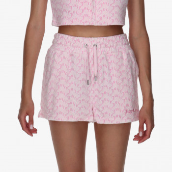 JUICY COUTURE KRATKE HLAČE JUICY COUTURE KRATKE HLAČE TOWELLING SHORT WITH MONOGRAM 