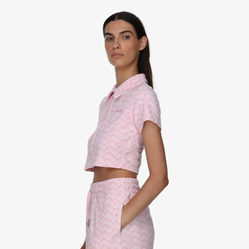 JUICY COUTURE Majice kratke TOWELLING SHIRT WITH MONOGRAM PRINT 