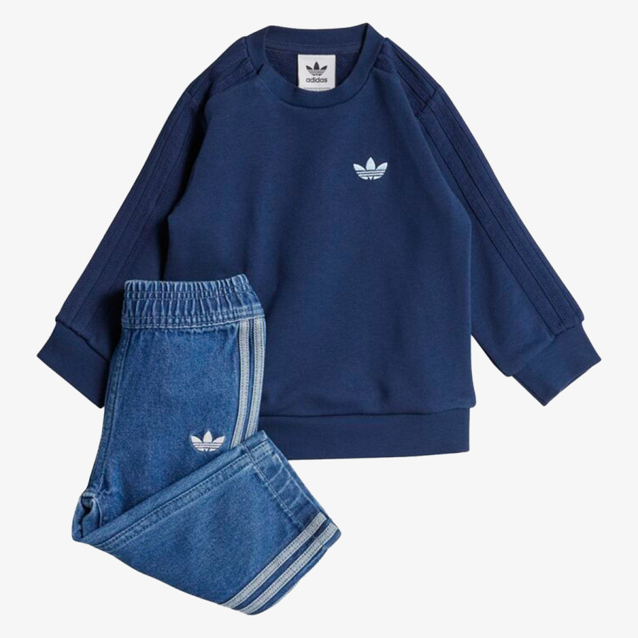 adidas SET DENIM CREW SET 
