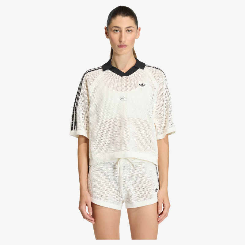 adidas POLO MAJICA Knitted Crochet 